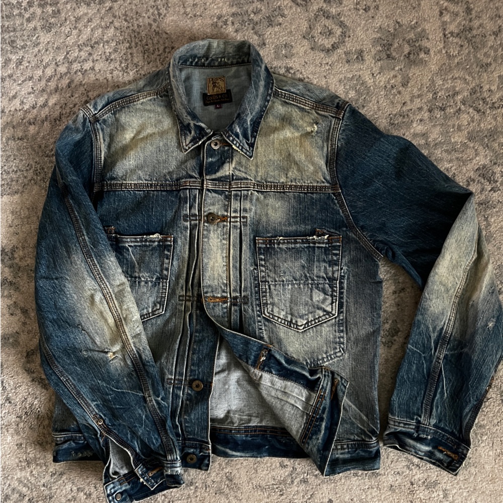 PRPS Pleated Denim Jacket